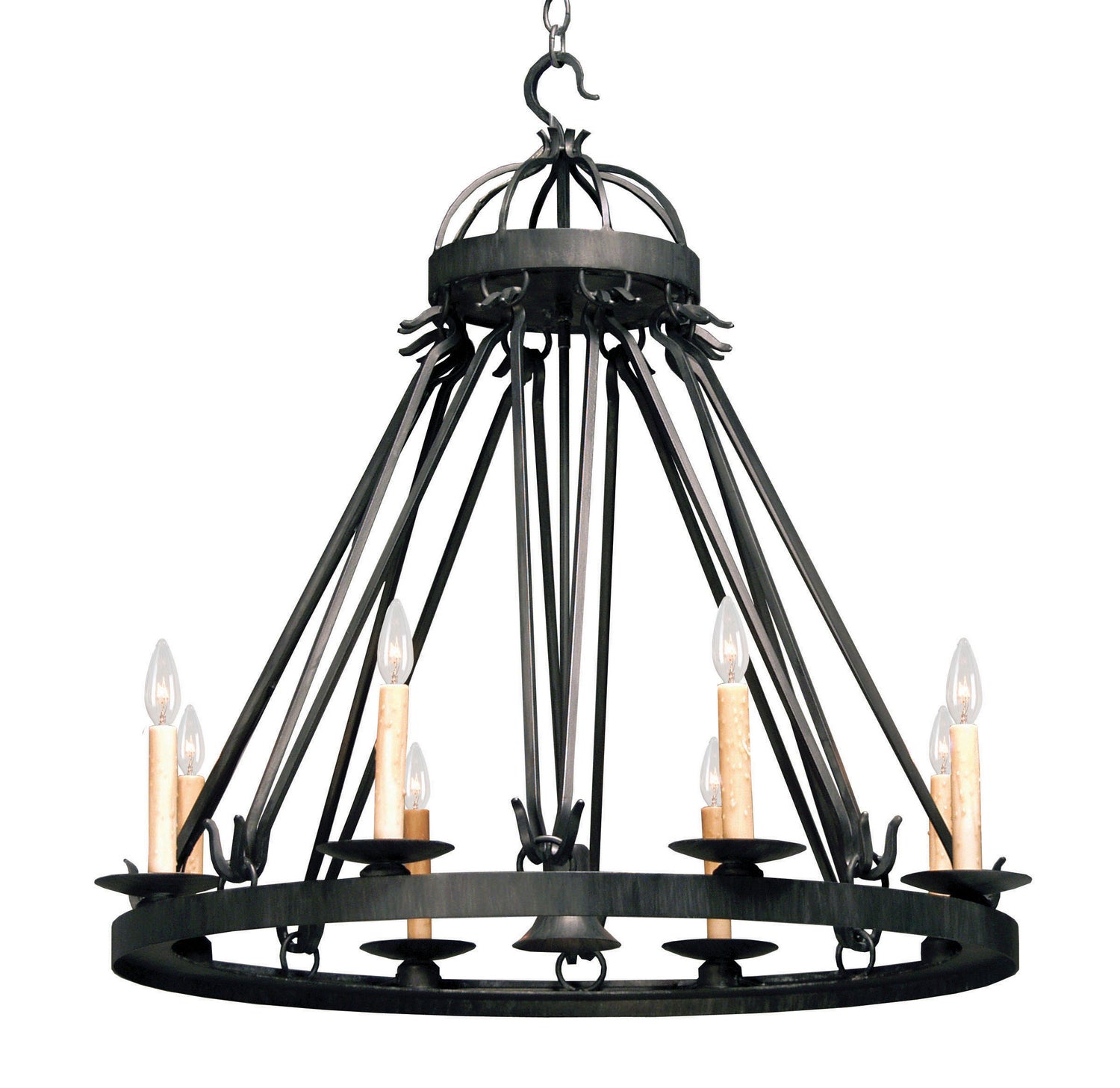 2nd Avenue - 01.0750.36.1TR.DL - Nine Light Chandelier - Lakeshore - Antique Iron Gate