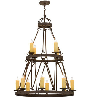 2nd Avenue - 01.0750.36.261U - 12 Light Chandelier - Lakeshore - Gilded Tobacco