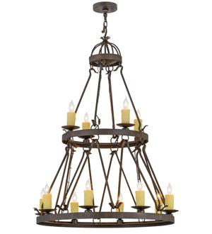 2nd Avenue - 01.0750.36.CL - 12 Light Chandelier - Lakeshore - Classic Rust