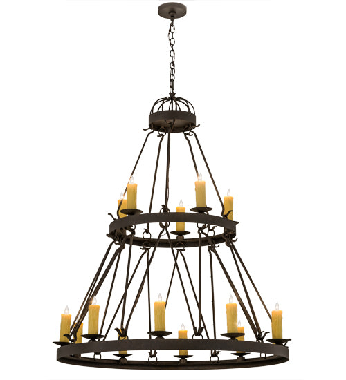 2nd Avenue - 01.0750.48.261U - 15 Light Chandelier - Lakeshore - Gilded Tobacco