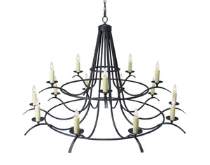 2nd Avenue - 01.0770.78.2TR - 15 Light Chandelier - Octavia - Blackwash