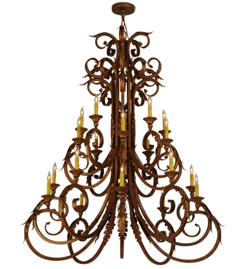 2nd Avenue - 01.0810.48.AL - 20 Light Chandelier - Serratina - Autumn Leaf