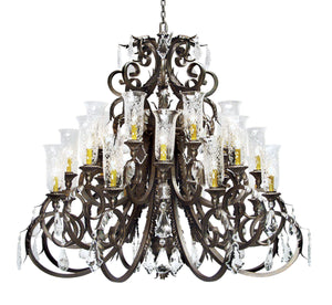 2nd Avenue - 01.0810.54.HC.CX - 24 Light Chandelier - Serratina - Gilded Tobacco