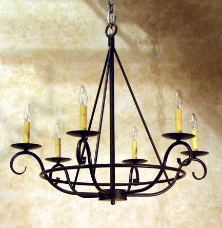 2nd Avenue - 01.0823.32 - Six Light Chandelier - Estrella - Rustic Iron