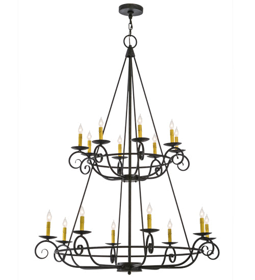 2nd Avenue - 01.0823.45.075U - 16 Light Chandelier - Estrella - Antique Iron Gate