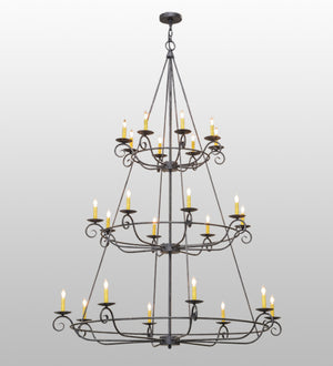 2nd Avenue - 01.0823.60.DAMP - 24 Light Chandelier - Estrella - AntiqUe Iron Gate