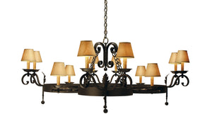 2nd Avenue - 01.0839.60 - 12 Light Chandelier - Andorra - Blackwash