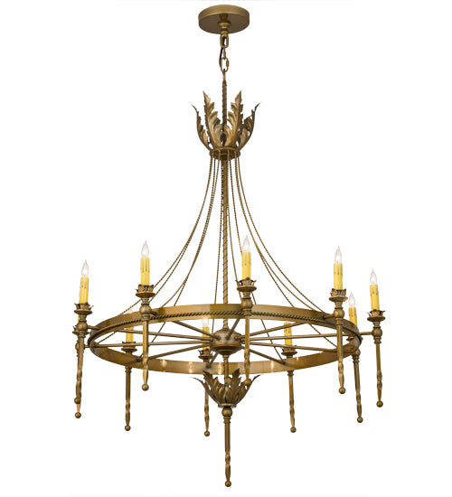 2nd Avenue - 01.0842.36.BB - Ten Light Chandelier - Amaury - Buttered Brass