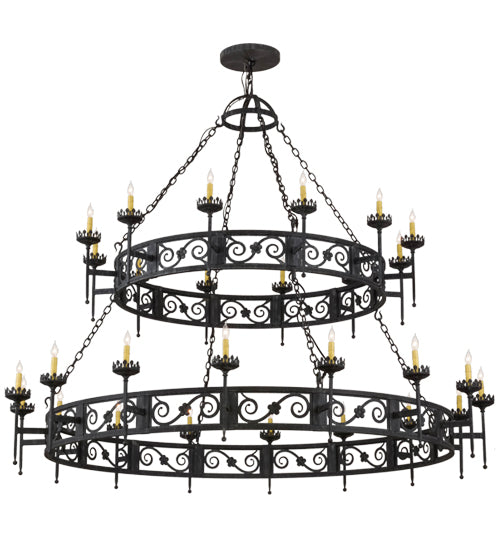 2nd Avenue - 01.0844.84.075U - 28 Light Chandelier - Majella - Antique Iron Gate