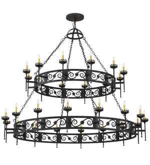 2nd Avenue - 01.0844.84.075U - 28 Light Chandelier - Majella - Antique Iron Gate