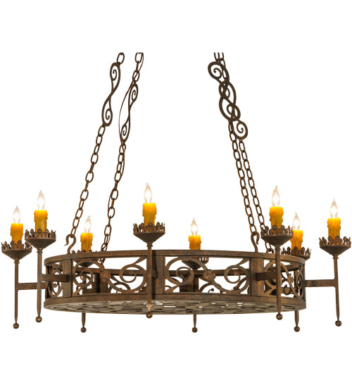 2nd Avenue - 01.0845.48.54H - Eight Light Chandelier - Majella - Gilded Tobacco