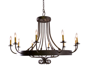 2nd Avenue - 01.0855.50 - Ten Light Chandelier - Silvana - French Bronze