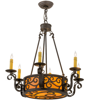 2nd Avenue - 01.0862.26.GL - Eight Light Chandelier - Delano - Chestnut Textured