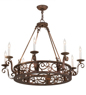 2nd Avenue - 01.0862.36.MOD.FSC-1 - Eight Light Chandelier - Delano - French Copper