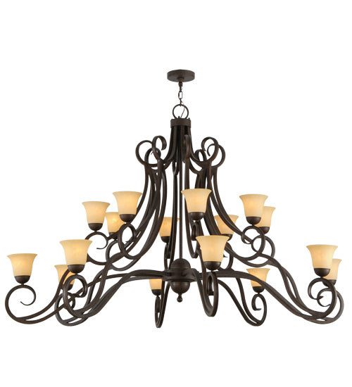 2nd Avenue - 01.0870.72.MOD - 16 Light Chandelier - Angelo - Classic Rust