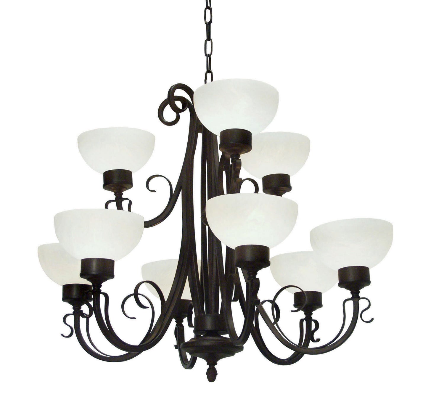 2nd Avenue - 01.0875.36 - Nine Light Chandelier - Mirasol - Rustic Iron