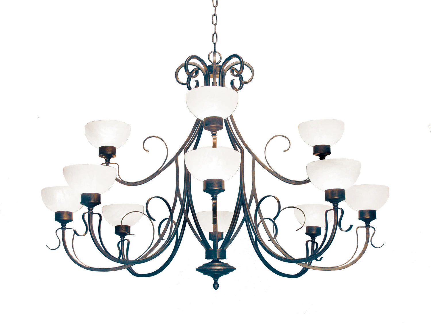 2nd Avenue - 01.0875.60 - 12 Light Chandelier - Mirasol - Gilded Tobacco