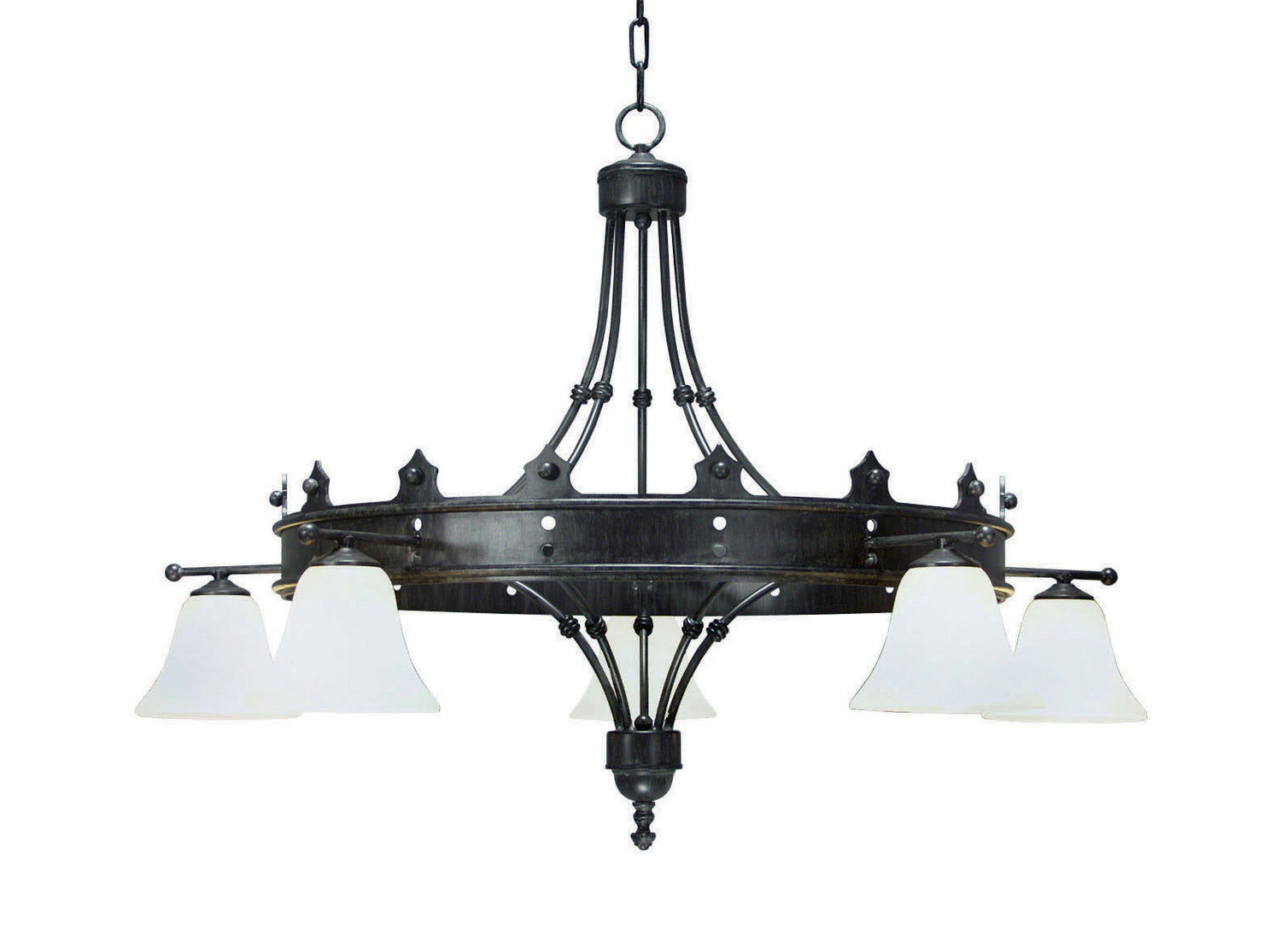 2nd Avenue - 01.0884.42 - Five Light Chandelier - Strada - Antique Iron Gate