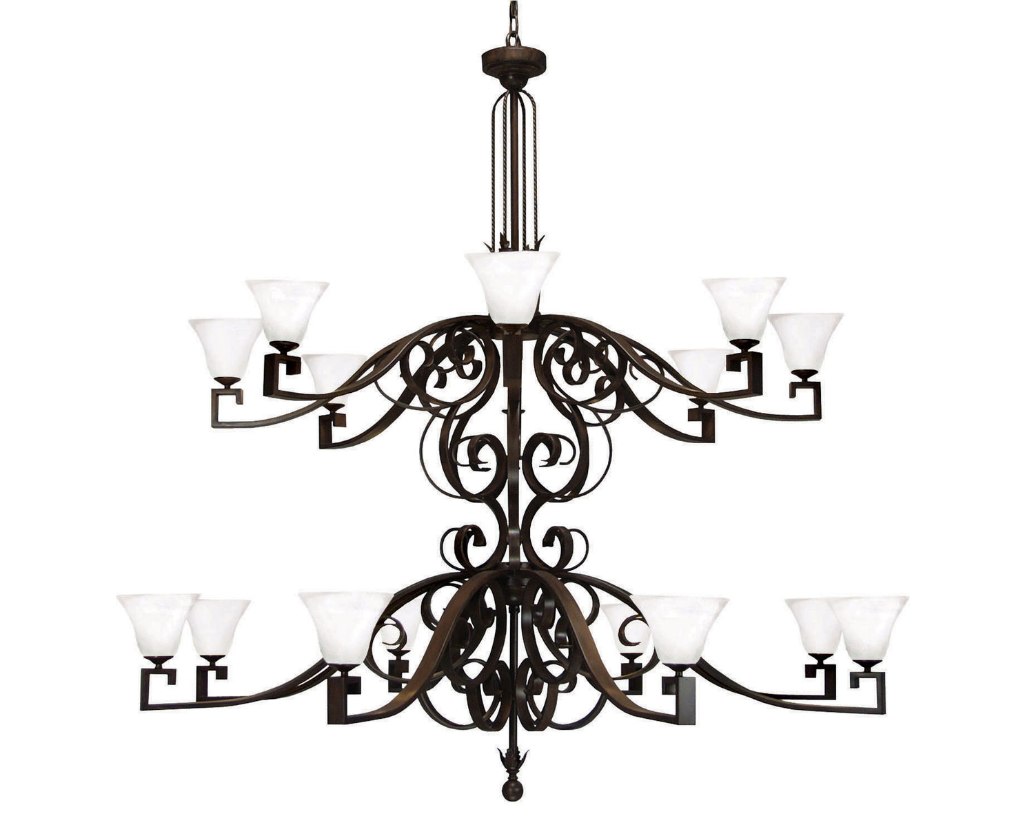 2nd Avenue - 01.0885.72 - 16 Light Chandelier - Noah - Rustic Iron