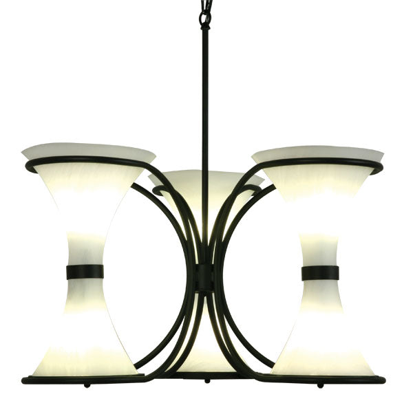 2nd Avenue - 01.0916.30 - Three Light Chandelier - Chronos - Blackwash