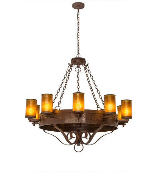 2nd Avenue - 01.0926.48.MICA - Ten Light Chandelier - Parnella - Rusty Nail