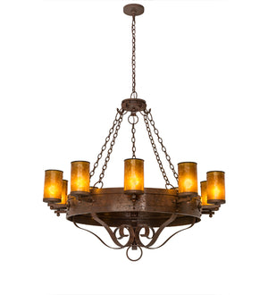 2nd Avenue - 01.0926.48.MICA - Ten Light Chandelier - Parnella - Rusty Nail