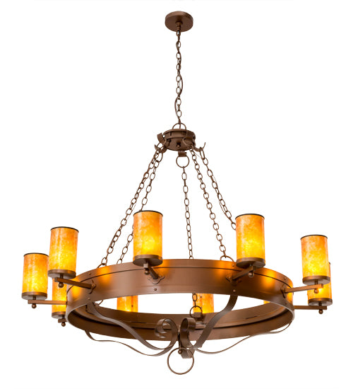 2nd Avenue - 01.0926.60.3CMAHB.MICA - Ten Light Chandelier - Parnella - Mahogany Bronze