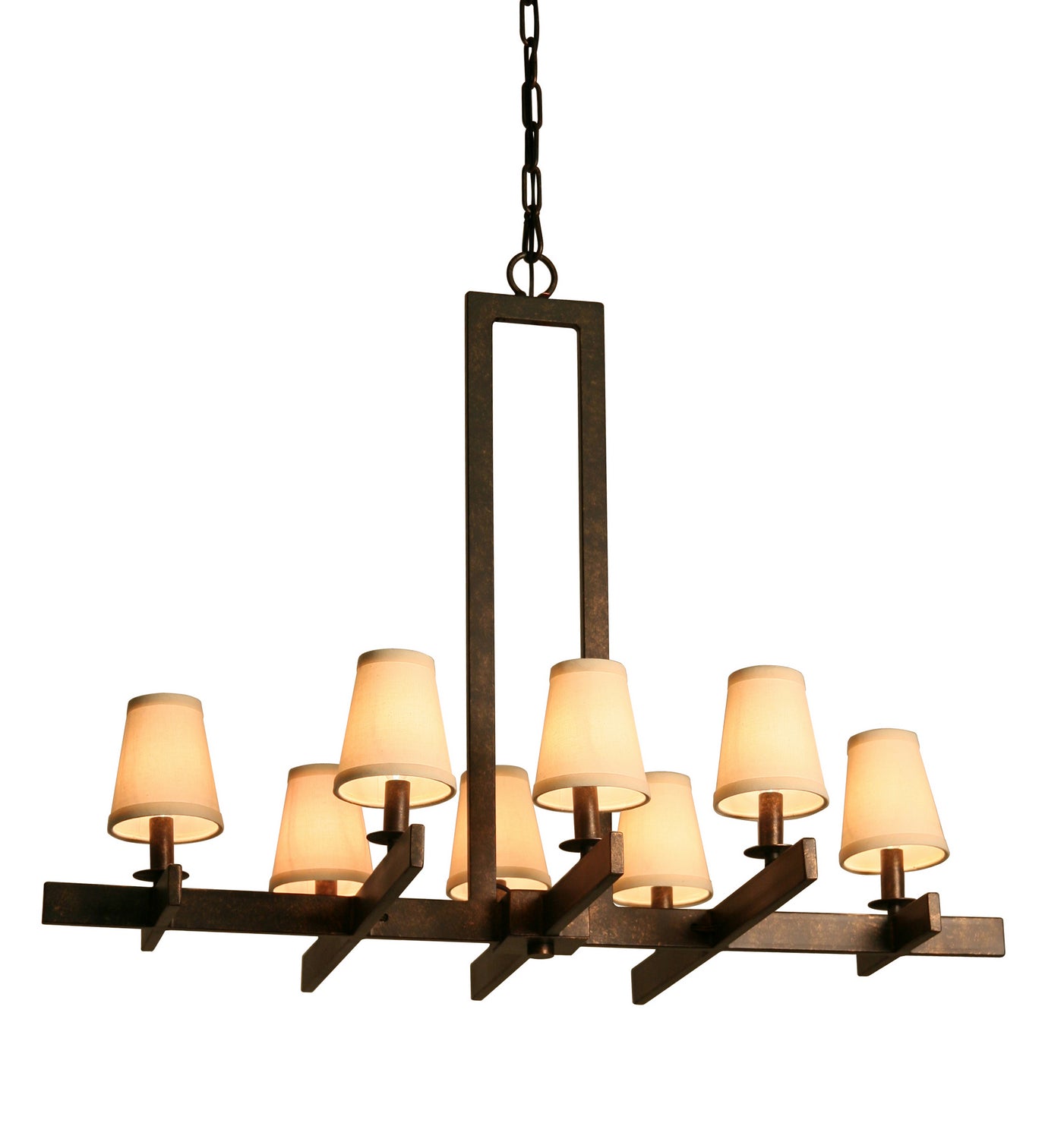 2nd Avenue - 01.0961.36 - Eight Light Chandelier - Dante - Gilded Tobacco