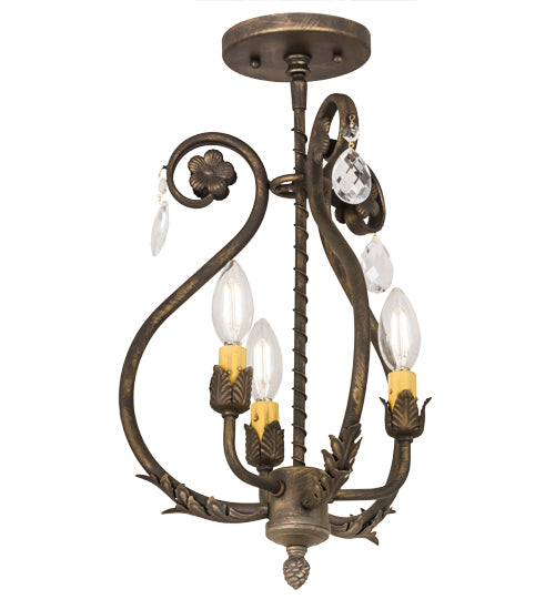 2nd Avenue - 01.0986.12.X.ANBRMT - Three Light Pendant - Antonia - Antique Brass Matte