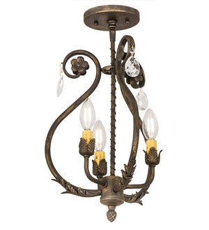 2nd Avenue - 01.0986.12.X.ANBRMT - Three Light Pendant - Antonia - Antique Brass Matte