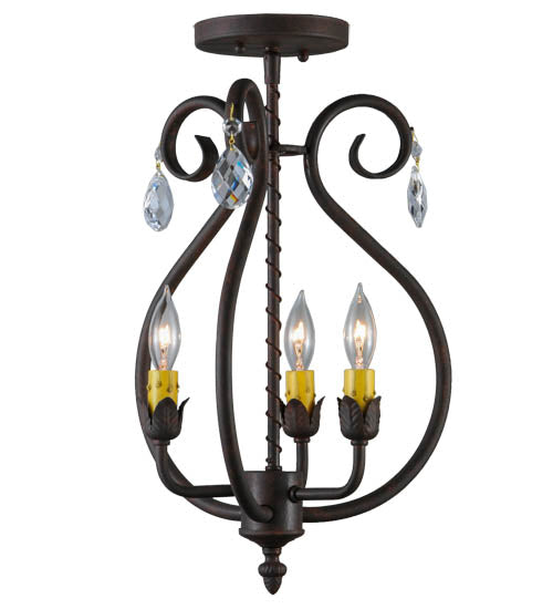 2nd Avenue - 01.0986.12.X.NFNL - Three Light Chandelier - Antonia - Cajun Spice