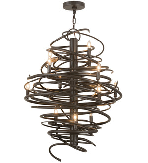 2nd Avenue - 01.0995.28.38H - 12 Light Chandelier - Cyclone - Timeless Bronze