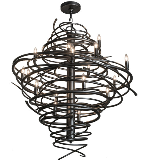 2nd Avenue - 01.0995.36.42H.043U - 18 Light Chandelier - Cyclone - Pewter