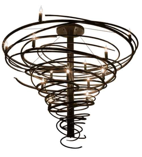 2nd Avenue - 01.0995.48.CONE - 14 Light Chandelier - Cyclone - Timeless Bronze