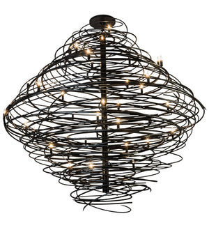 2nd Avenue - 01.0995.73.BKSL - 36 Light Chandelier - Cyclone - Black/Silver Overspray