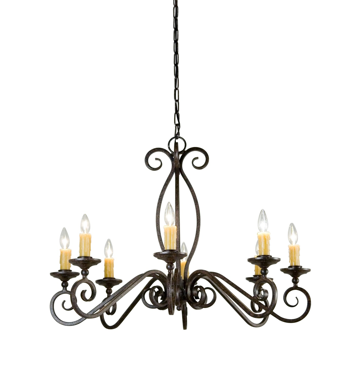 2nd Avenue - 01.0999.36 - Eight Light Chandelier - Wallis - Rustic Iron