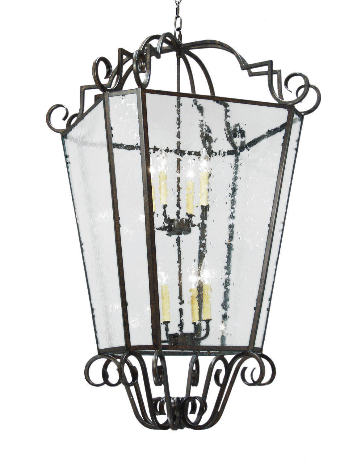 2nd Avenue - 03.0824.28 - Eight Light Foyer Lantern - Marin - Antique Iron Gate