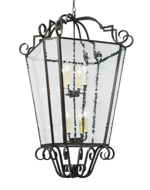 2nd Avenue - 03.0824.28 - Eight Light Foyer Lantern - Marin - Antique Iron Gate