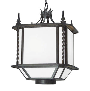 2nd Avenue - 03.0835.21 - Three Light Foyer Lantern - Noah - Antique Iron Gate