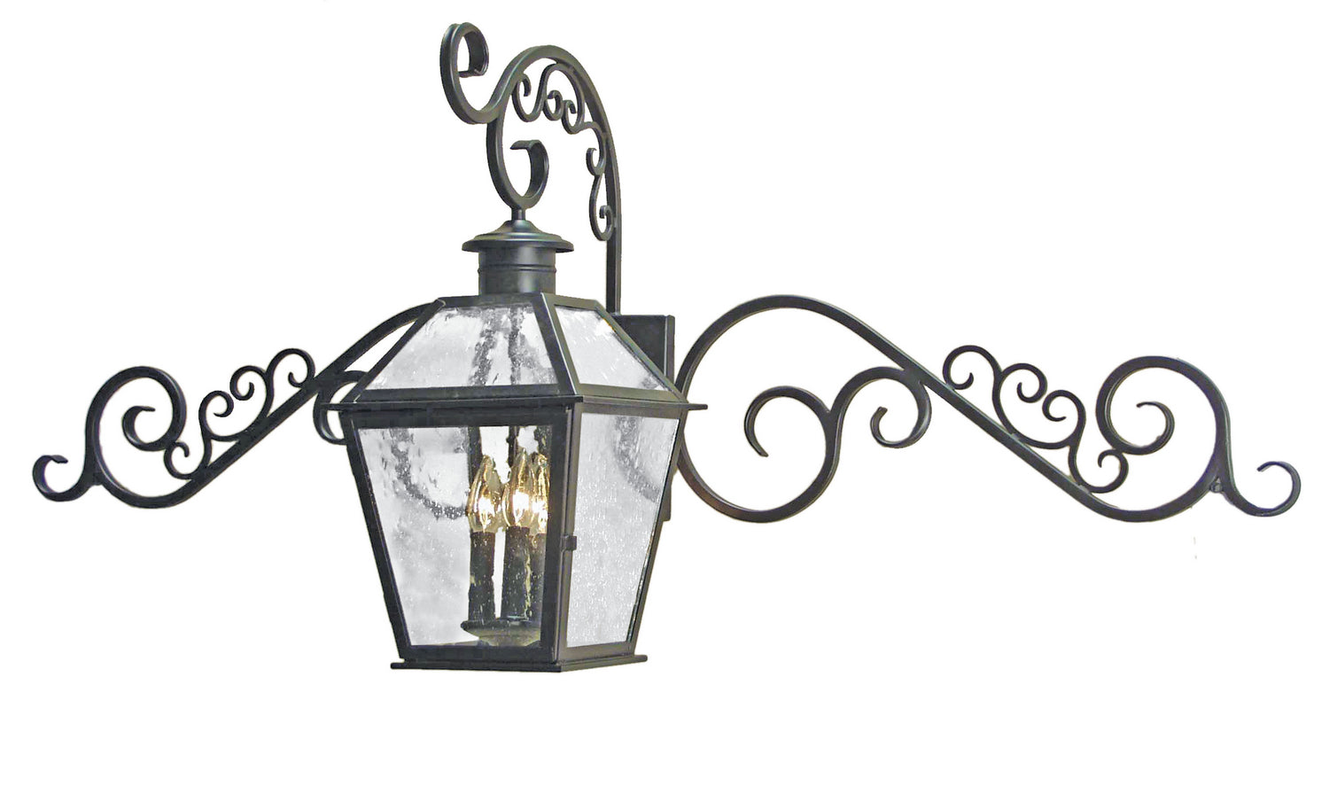 2nd Avenue - 03.1049.53 - Three Light Outdoor Lantern - Bentley - Antique Iron