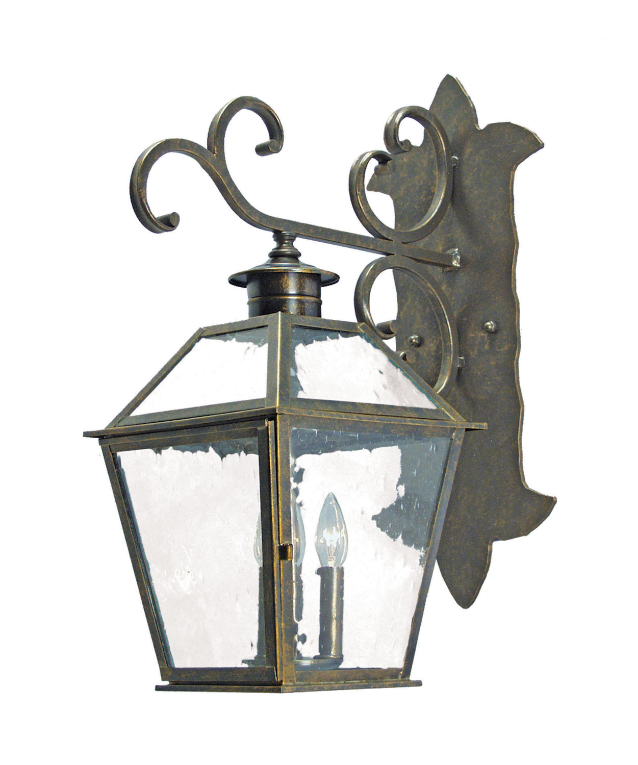 2nd Avenue - 03.1147.11 - Three Light Outdoor Lantern - Damara - Golden Bronze