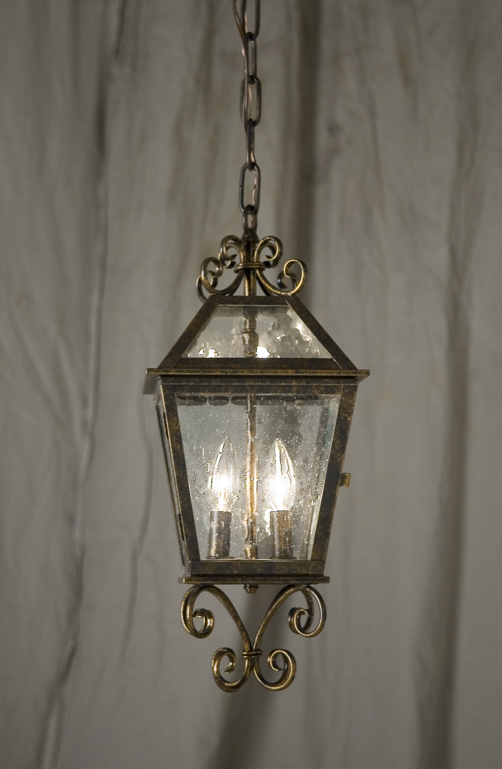 2nd Avenue - 03.1H124.BTSCROLL - Two Light Pendant - Corinna - Gilded Tobacco