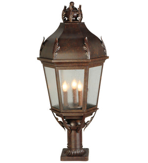 2nd Avenue - 03.2P333.PIER - Three Light Outdoor Lantern - Royan - Rusty Nail