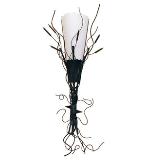 2nd Avenue - 04.0940.12 - One Light Wall Sconce - Cattail - Blackwash