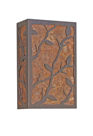 2nd Avenue - 04.1029.10 - Two Light Wall Sconce - Branches with Leaves - Rustic Iron