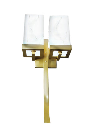 2nd Avenue - 04.1135.2 - Two Light Wall Sconce - Laguna - Gold Metallic High Gloss