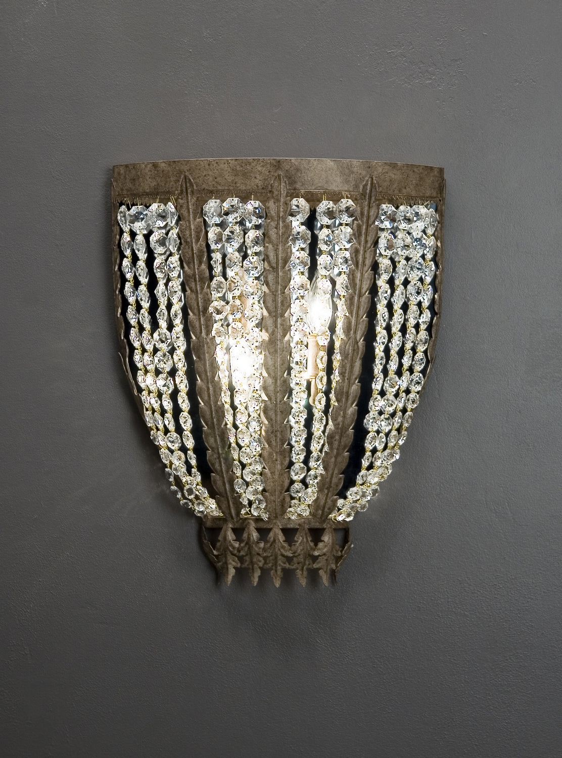 2nd Avenue - 04.1489.16.X - Two Light Wall Sconce - Chrisanne - Antique Silver