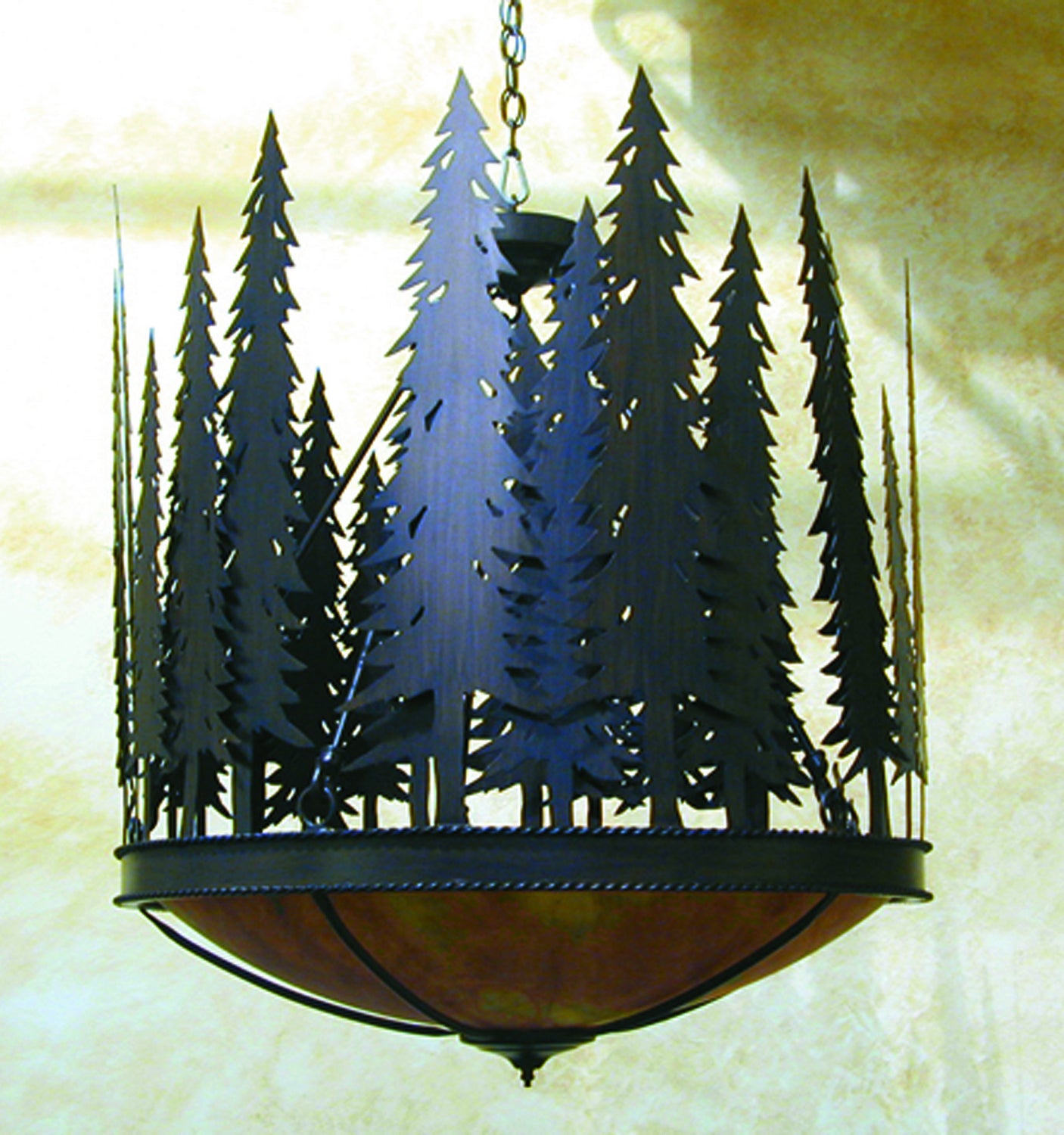 2nd Avenue - 05.0672.30 - Five Light Pendant - Tall Pines - Rustic Iron