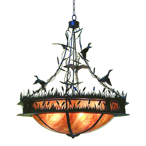 2nd Avenue - 05.0673.48 - Eight Light Pendant - Ducks in Flight - Chestnut