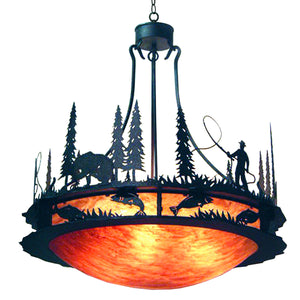 2nd Avenue - 05.0740.32.FISHER - Six Light Pendant - Fisherman - Copper Rust